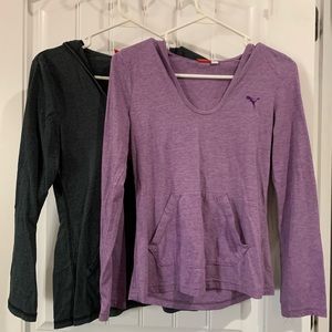 2 Puma long sleeve shirt Sz Small